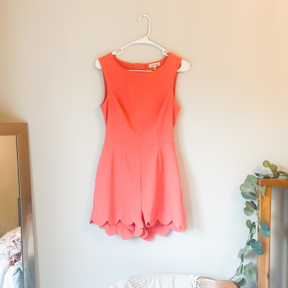 Brand Monteau- Coral Romper Size M